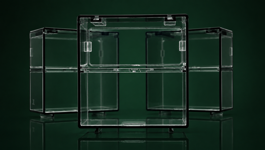 Premium Acryl Display Box für Kaido House 1:64 – Sichere Präsentation mit Achsfixierung