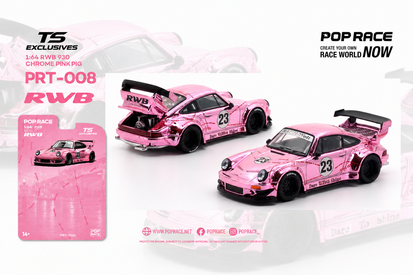 PRT004 - Pop Race – RWB 930 Tokyo Station Exclusive – 1:64 (PRE-ORDER)