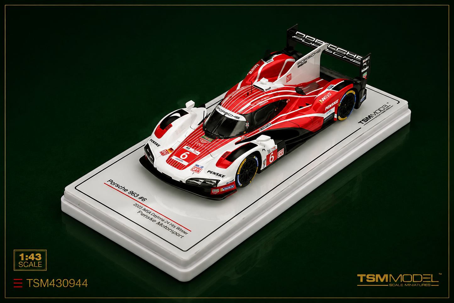 TSM430944 - Porsche 963 #6 – Le Mans 24H 2nd Place 2025 – 1:43 (PRE-ORDER)