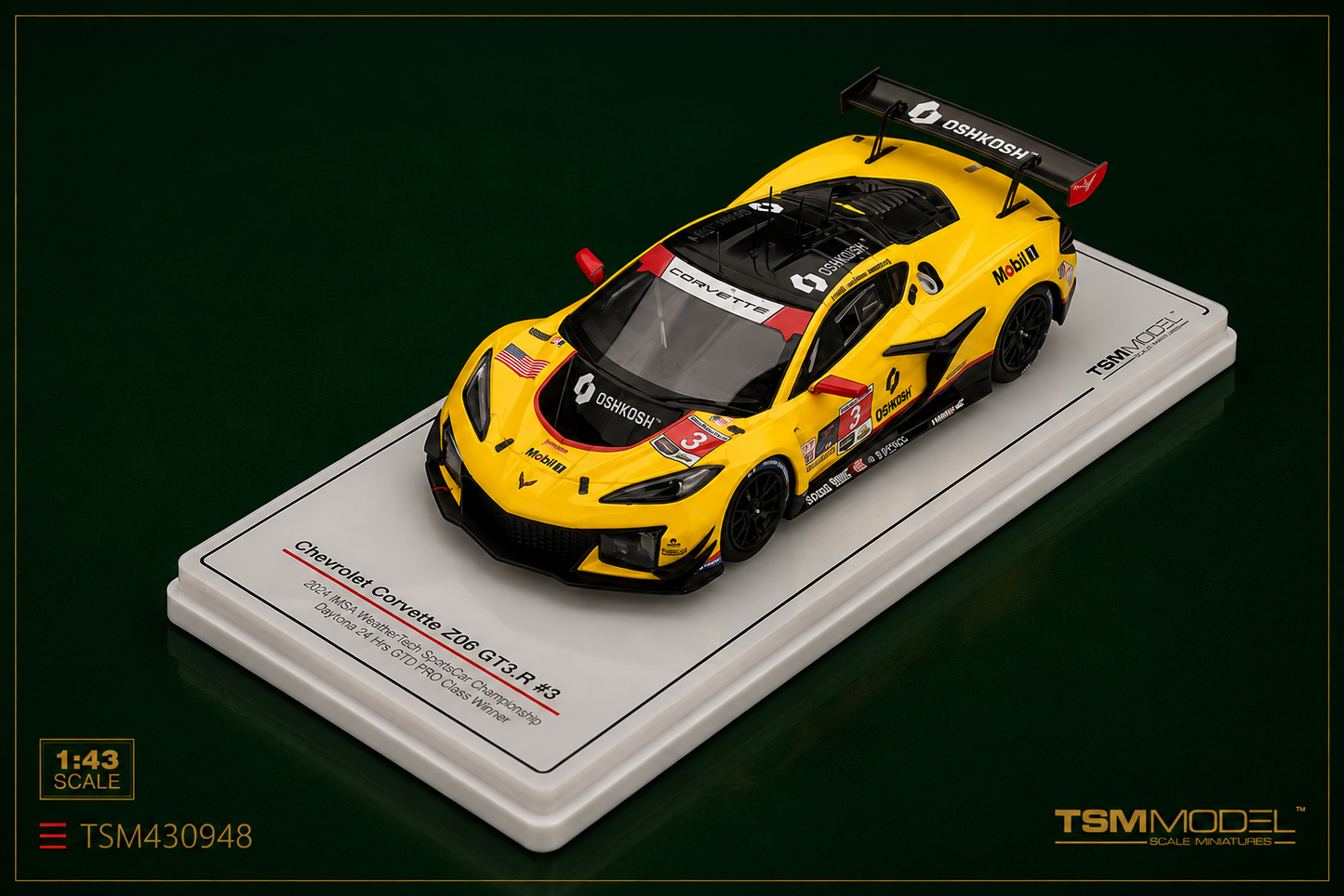 TSM430948 - Chevrolet Corvette Z06 GT3.R #3 – Daytona 24H 2026 – 1:43 (PRE-ORDER)