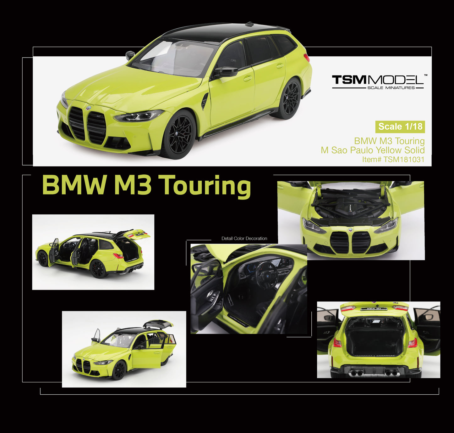 TSM181031 BMW M3 Touring (G81) – 1:18 (PRE-ORDER)